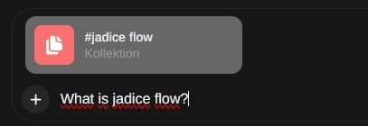 Anfrage an LLM-Modell Chatfenster mit Anfrage an ein LLM in OpenWebUI